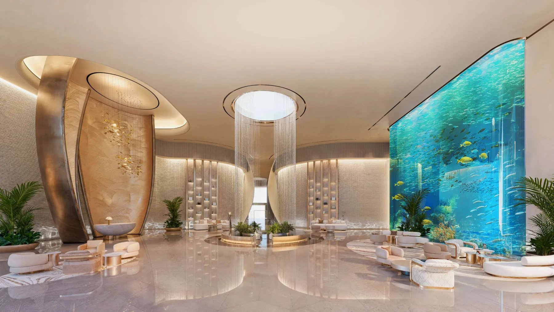 BREEZ by Danube - grand lobby (developer rendering)