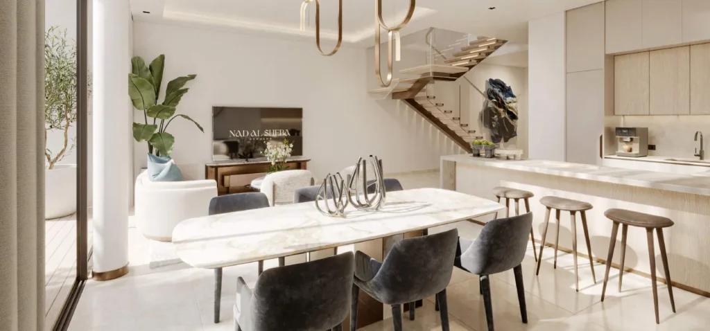 Nad Al Sheba Gardens Phase 11 - living room (developer rendering)