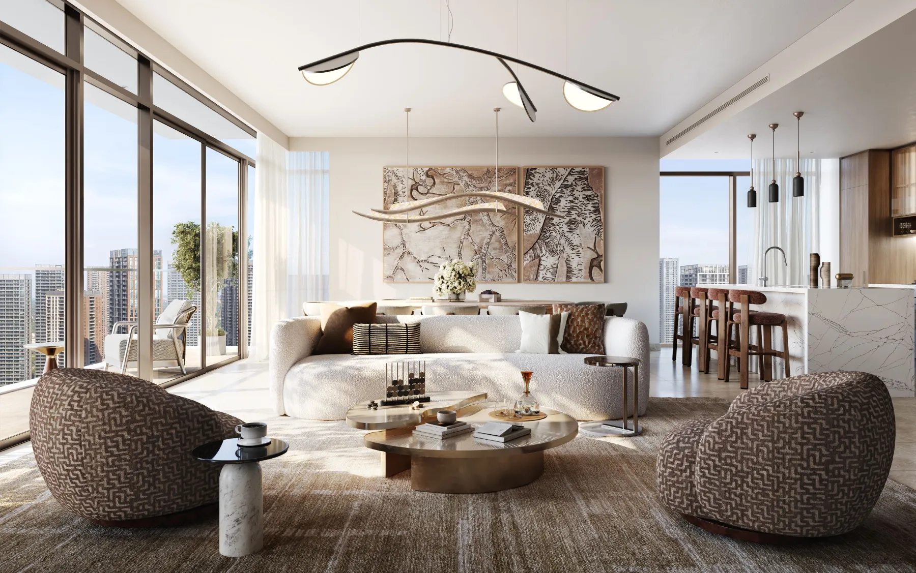Valia - living room (developer rendering)